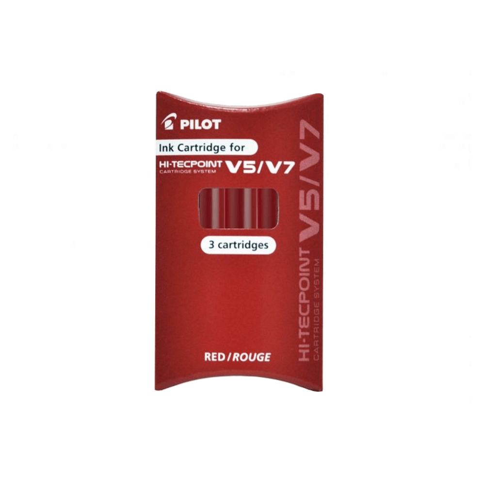 Rezerva roller Pilot V5/V7 Hi-Tecpoint 3buc/set rosu