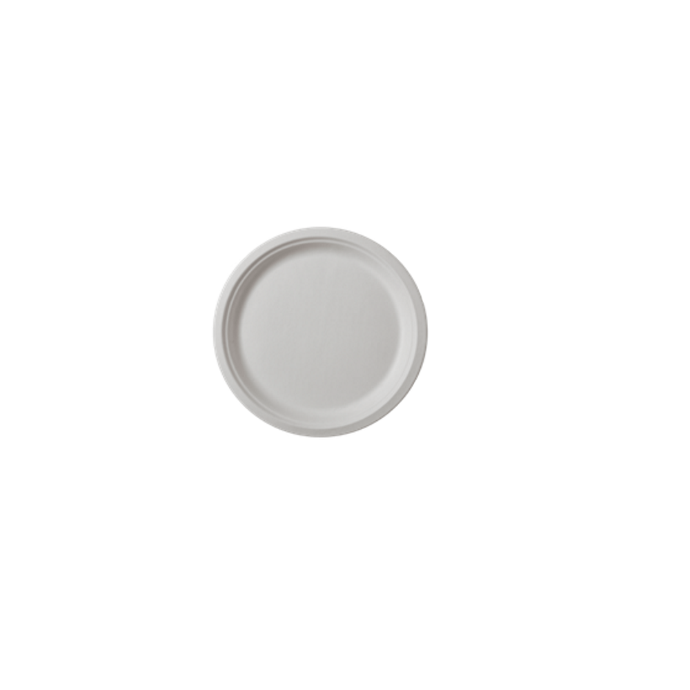 Farfurii eco, plate, albe, 22 cm, 50 buc/set