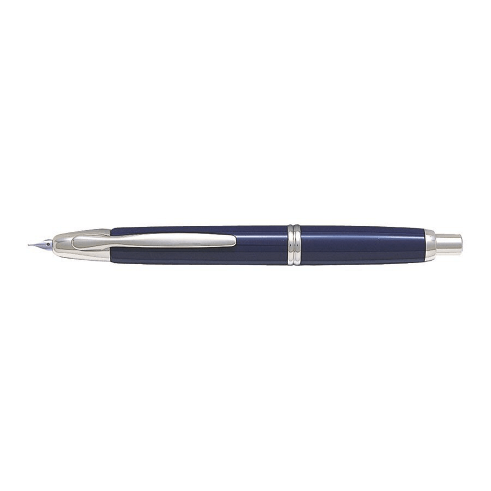 Stilou Capless Rhodium Pilot varf mediu corp albastru Stilou Pilot Capless Rhodium varf mediu albastru