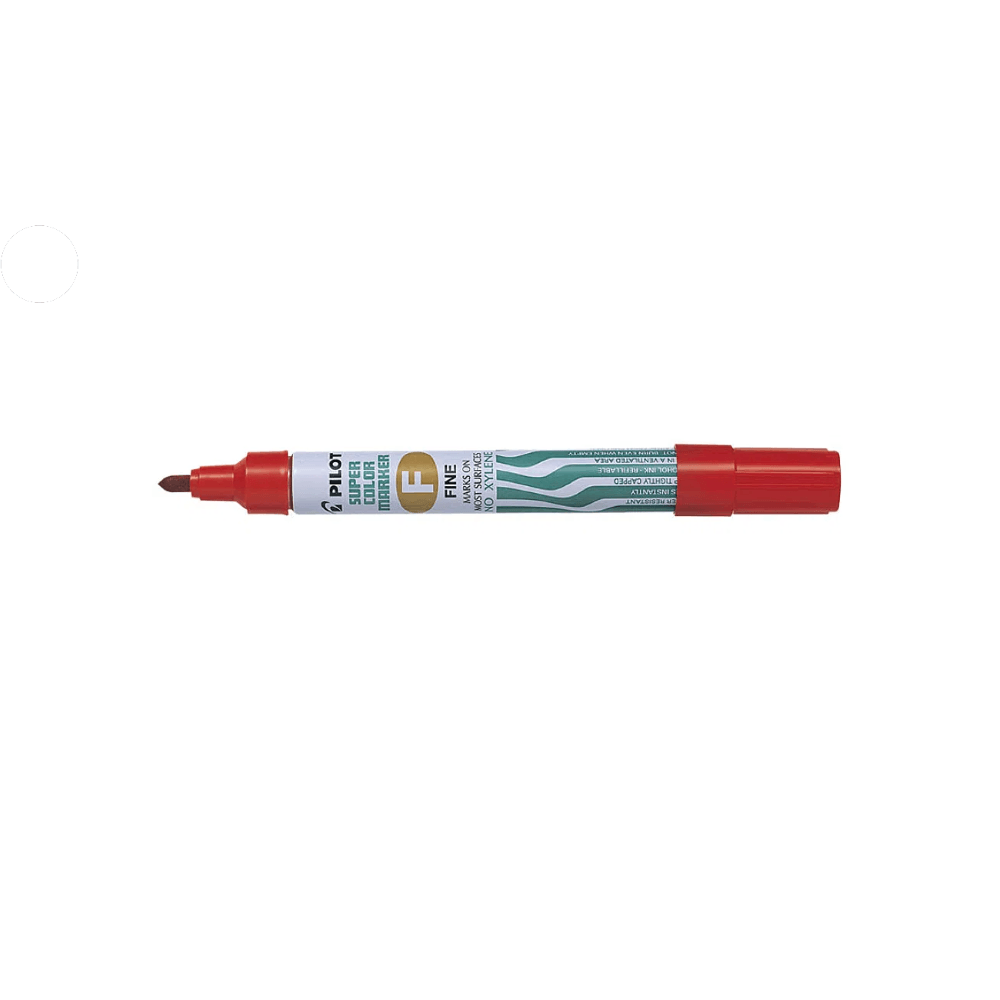 Marker permanent Pilot 1.0 mm varf rotund rosu