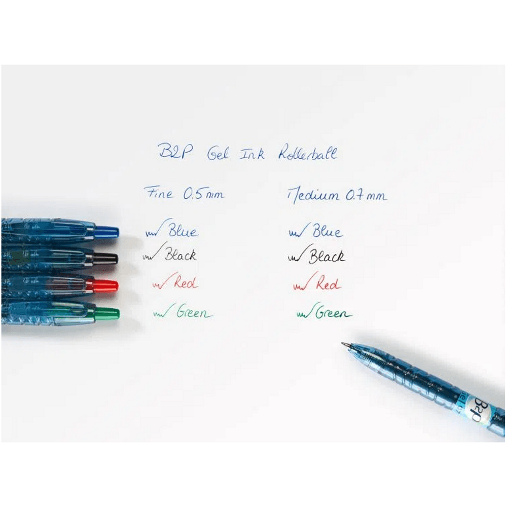 Roller cu gel B2P Pilot Begreen 0.5mm varf mediu Roller Cu Gel Pilot B2P Begreen 0.5 mm albastru