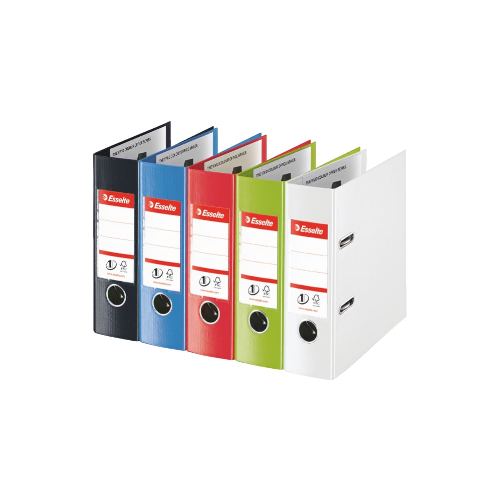 Biblioraft esselte no.1 power vivida, pp/pp, a5, 75 mm, alb
