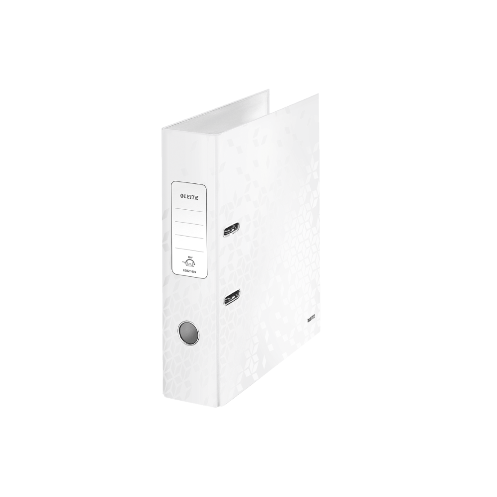 Biblioraft PP A4 8cm Leitz 180 WOW Biblioraft Leitz 180° WOW carton laminat A4 80 mm alb