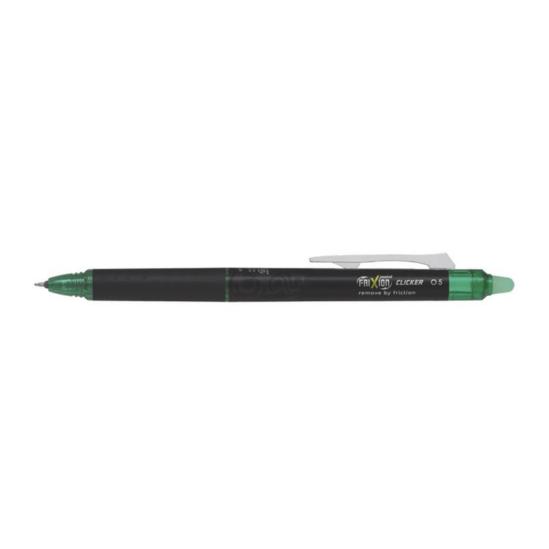 Set 12 rollere Frixion Clicker point Pilot 0.5 mm varf fin verde