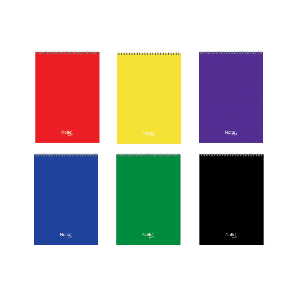 Blocnotes matematica 80 file A5+ PP spira dubla Notte Trend Blocnotes matematica 80 file A5 spira Trend