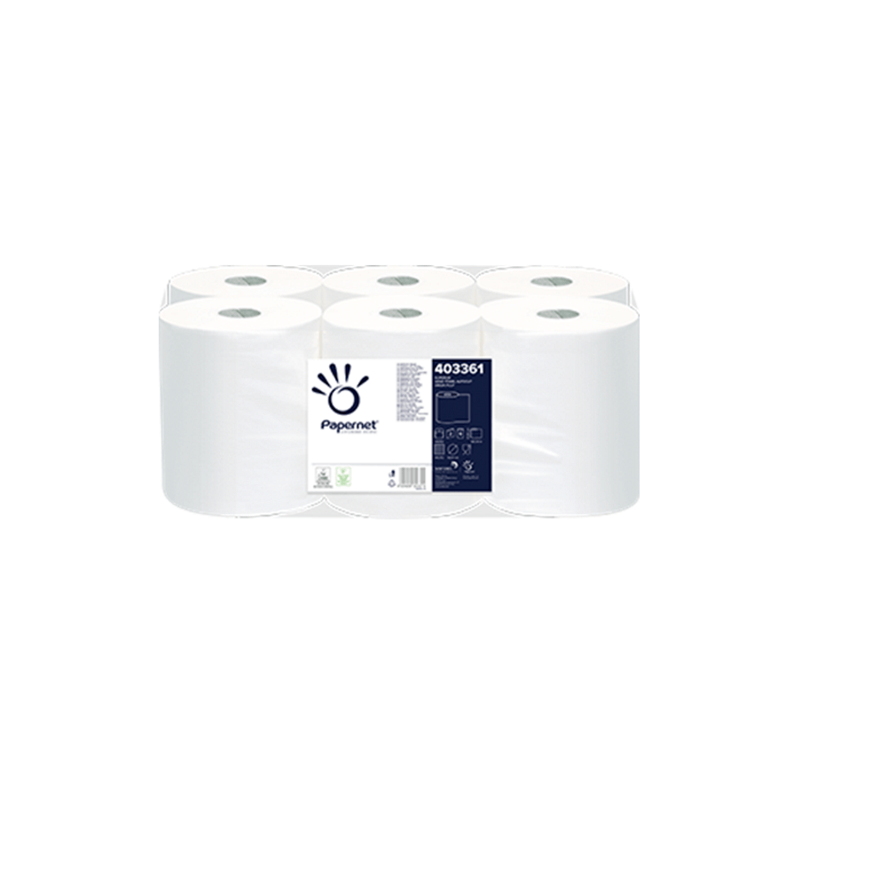 Rola Prosop Autocut neportionata, alba, 2 straturi, 140m, 21H, 6 role/bax
