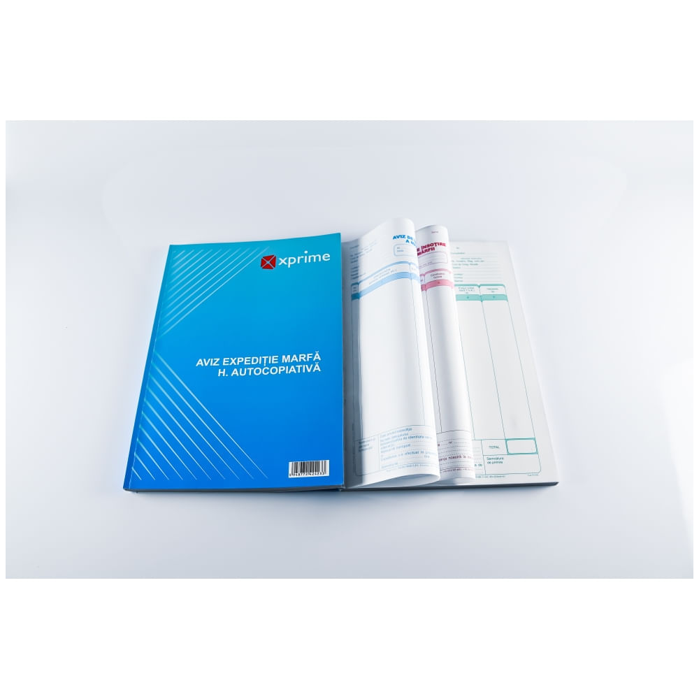 Aviz expeditie A4 50 exemplare/carnet hartie autocopiativa
