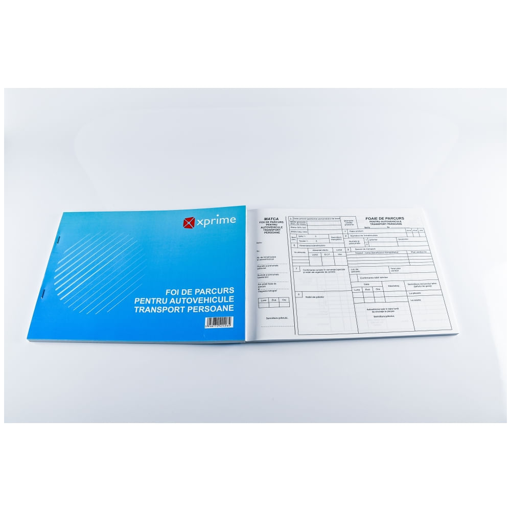 Foi parcurs persoane A4 100 file/carnet coperta carton 300 g/mp