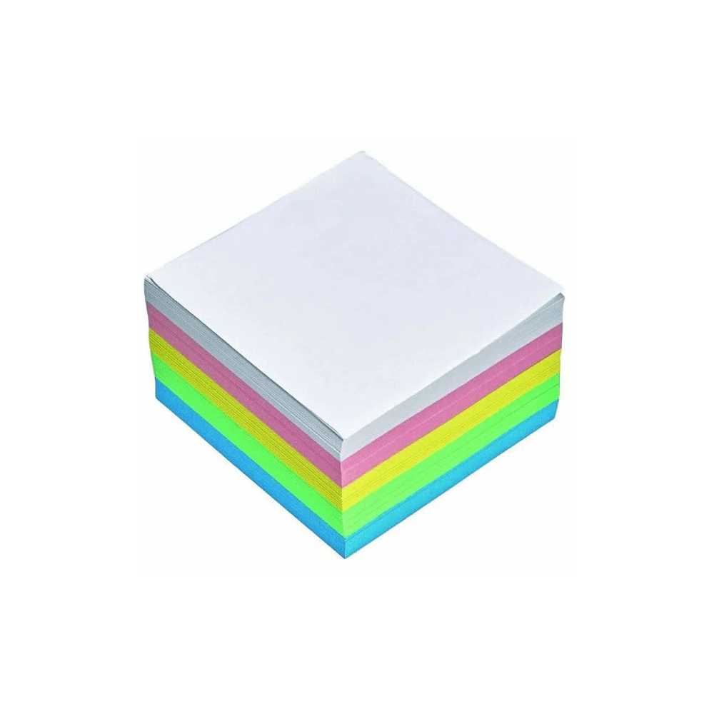 Cub hartie, nelipit, 9 x 9 cm, 500 file, color Dacris imagine 2022 depozituldepapetarie.ro