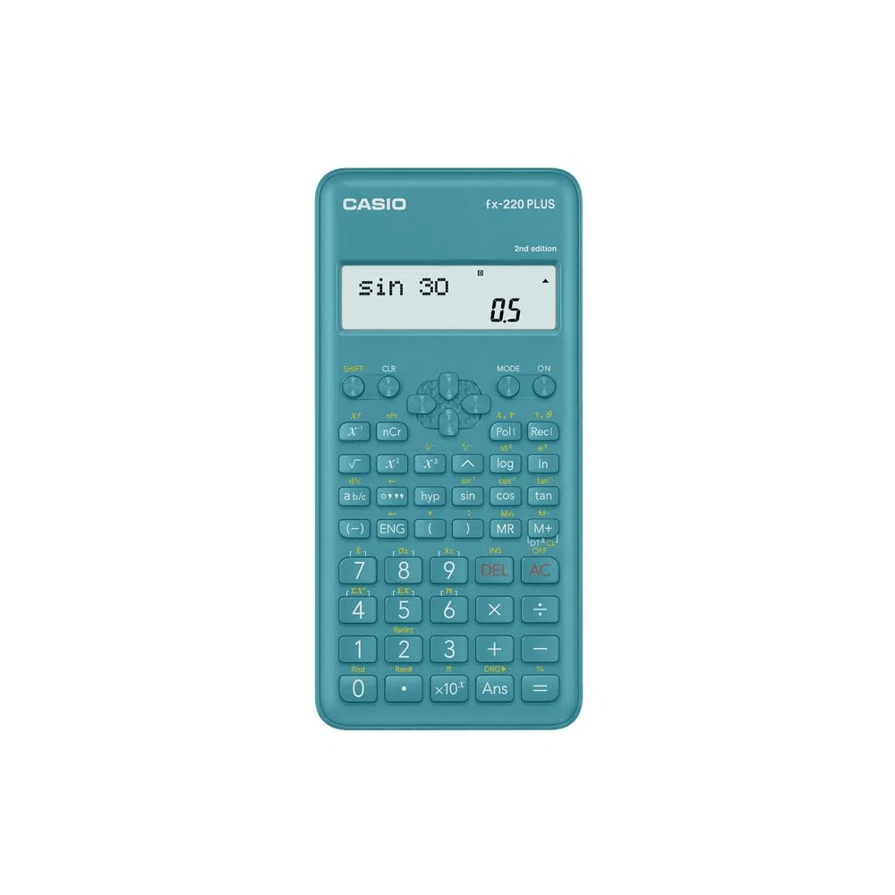 Calculator stiintific 181 functii Casio FX-220 Plus albastru Casio imagine 2022 depozituldepapetarie.ro