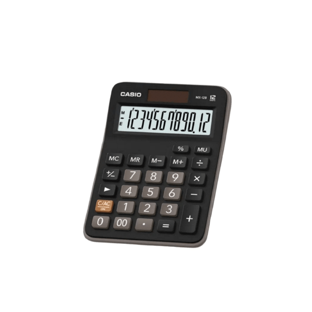 Calculator de birou Casio MX-12B, 12 digits, negru Casio imagine 2022 cartile.ro