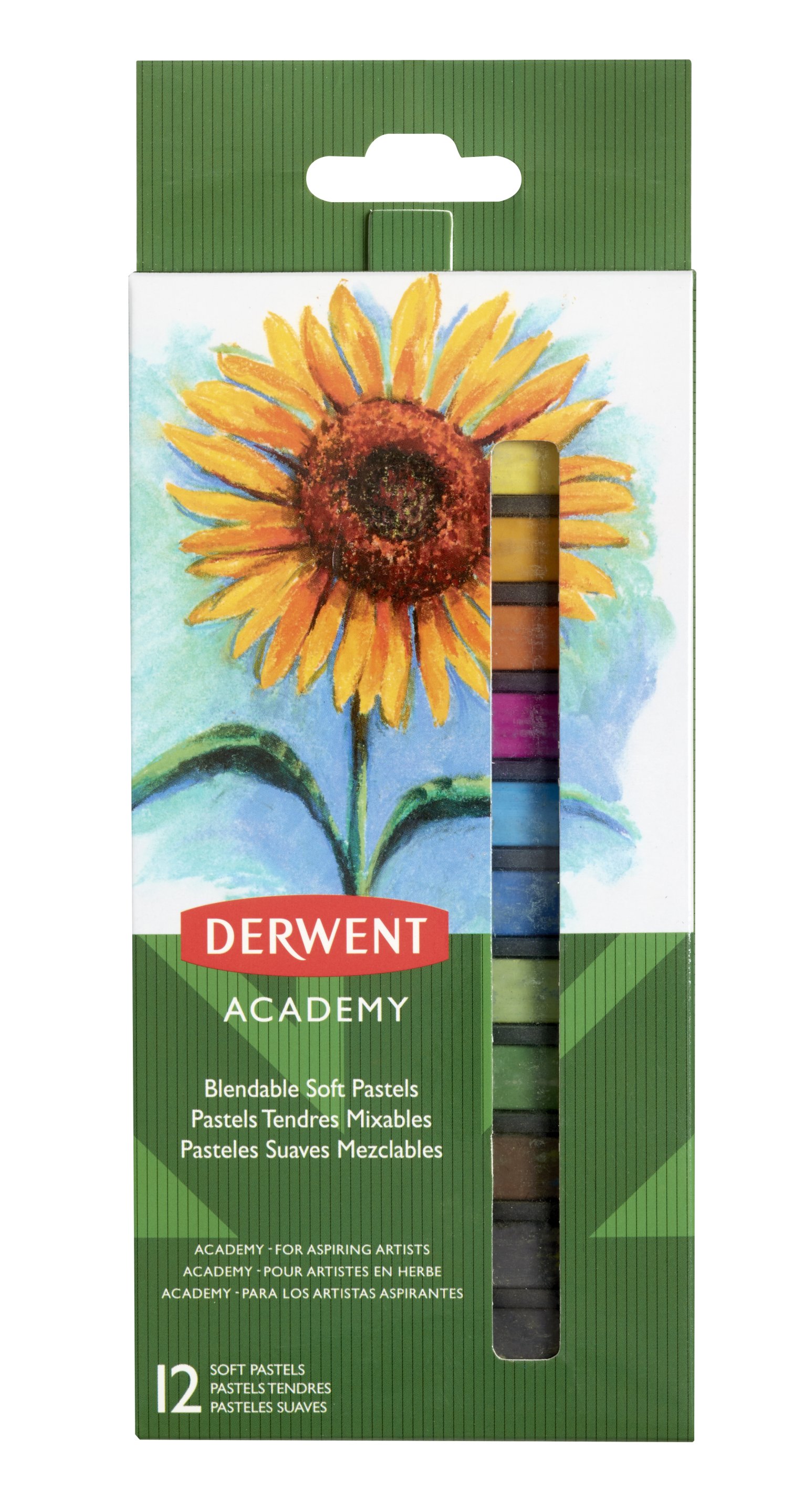 Creioane pastel soft Derwent Academy 12 buc/set calitate superioara dacris.net imagine 2022 depozituldepapetarie.ro