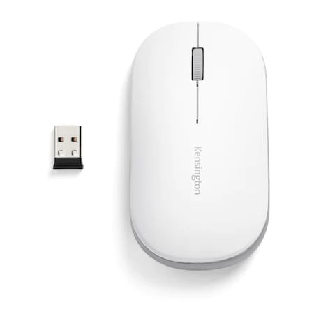 Mouse Kensington SureTrack conexiune wireless sau bluetooth dimensiune medie Alb