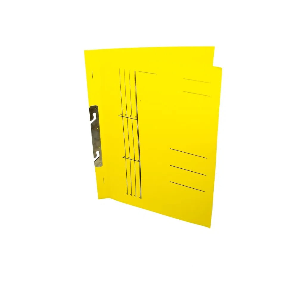 Dosar incopciat 1/1 carton supercolor galben 10 buc/set