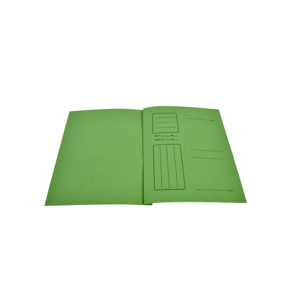 Dosar sina carton supercolor, verde, 10 buc/set