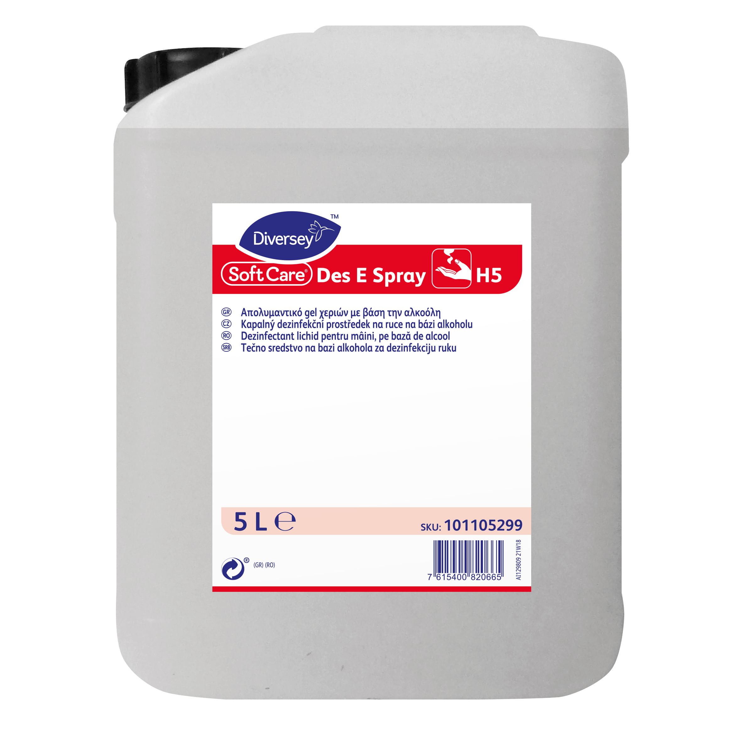 Gel dezinfectant maini 5 L Soft Care Des S Spray H5