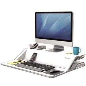 Statie de lucru Fellowes Lotus DX Sit-Stand Alba Statie de lucru Fellowes Lotus DX Sit-Stand Alba