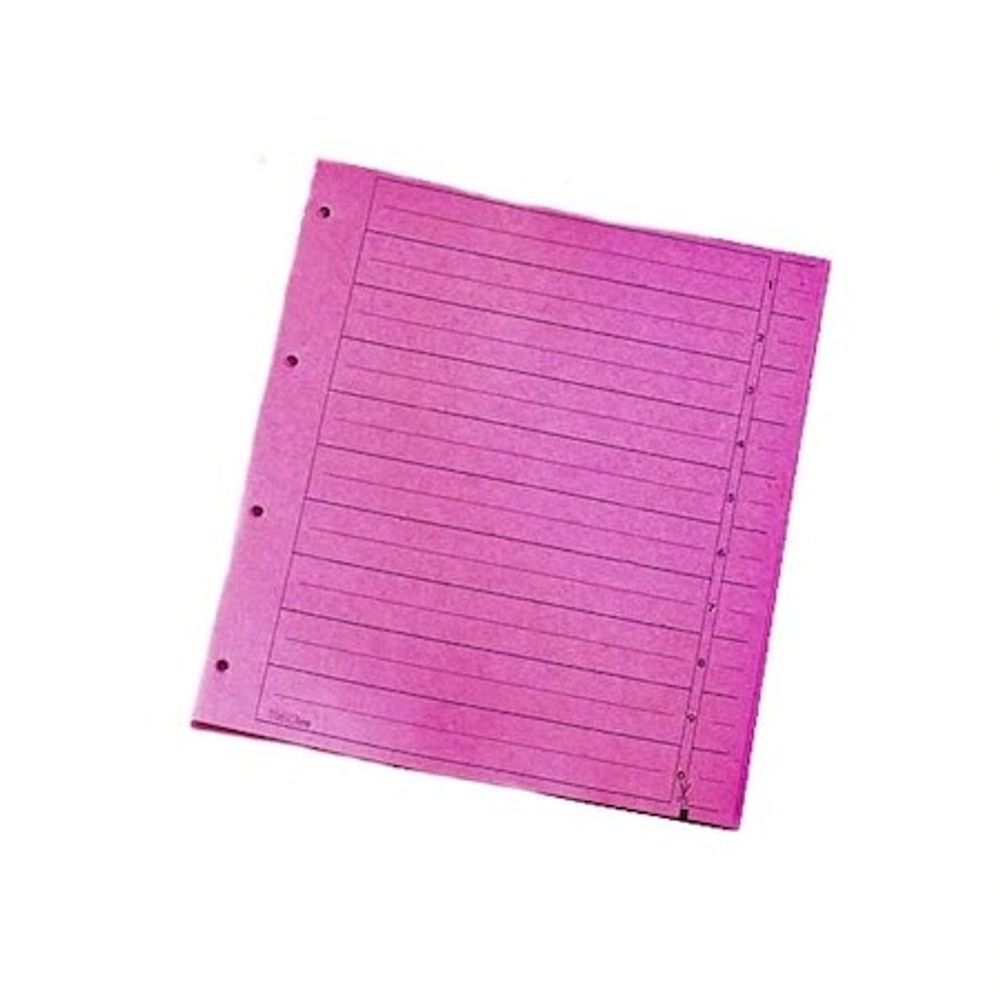 Index carton, 10 diviziuni, roz