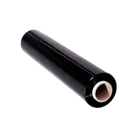 Folie stretch manuala 500 x 23 microni 150m 1.5 kg negru Folie stretch manuala 500 x 23 microni 1.9 kg negru