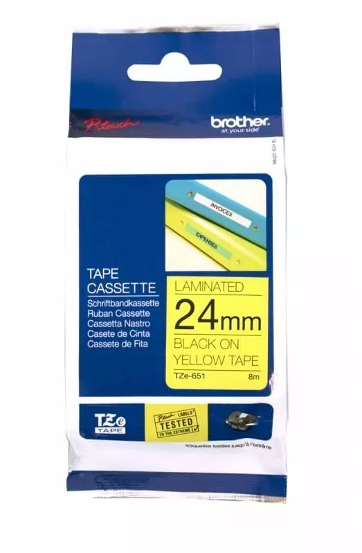 Banda Brother 24mm adeziva black/yellow 40313