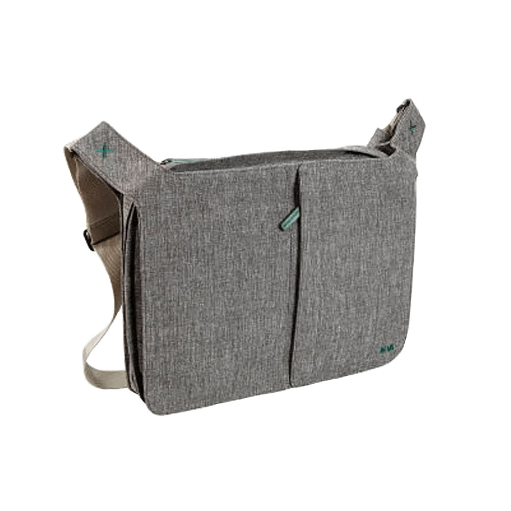 Geanta messenger bellows line, gri, nava