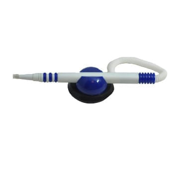 suport ziare si reviste Pix cu suport adeziv si snur albastru-alb