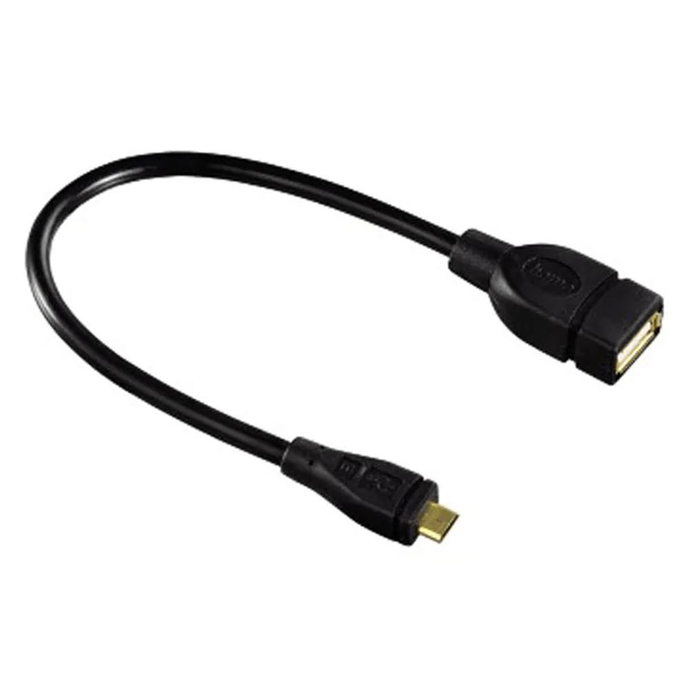 Cablu adaptor USB A – micro USB B HAMA dacris.net imagine 2022 depozituldepapetarie.ro