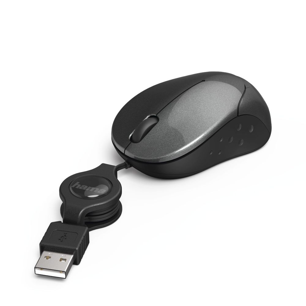 Mouse optic HAMA Pesaro, USB, 1200 dpi, negru, HAMA-53938 dacris.net poza 2021