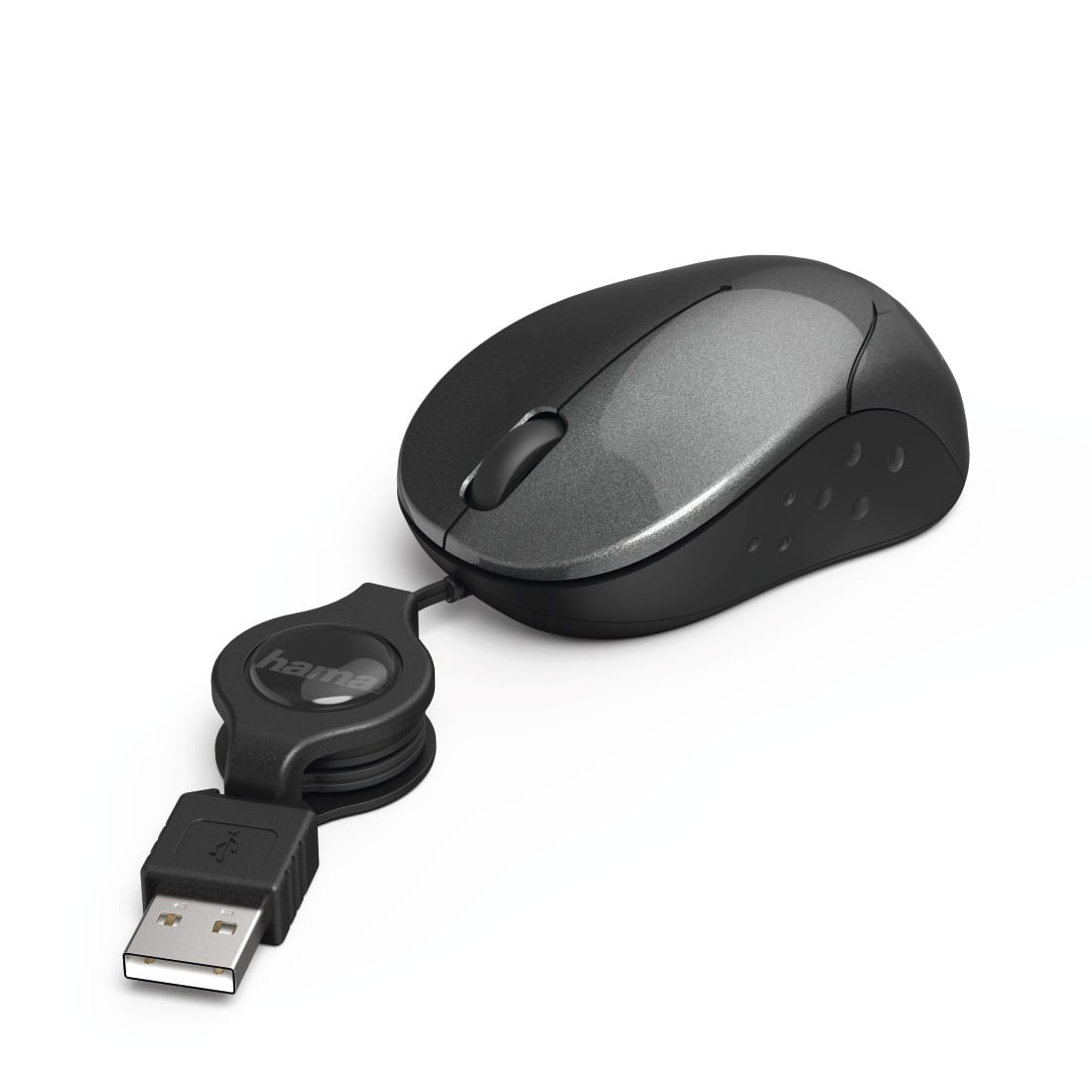 Mouse optic hama pesaro, usb, 1200 dpi, negru, hama-53938