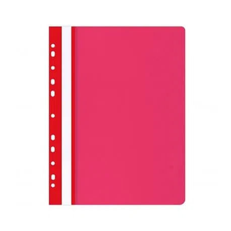 Dosar A4 Noki plastic cu sina si multiperforatii 25/set Dosar A4 Noki plastic cu sina si multiperforatii 25/set rosu