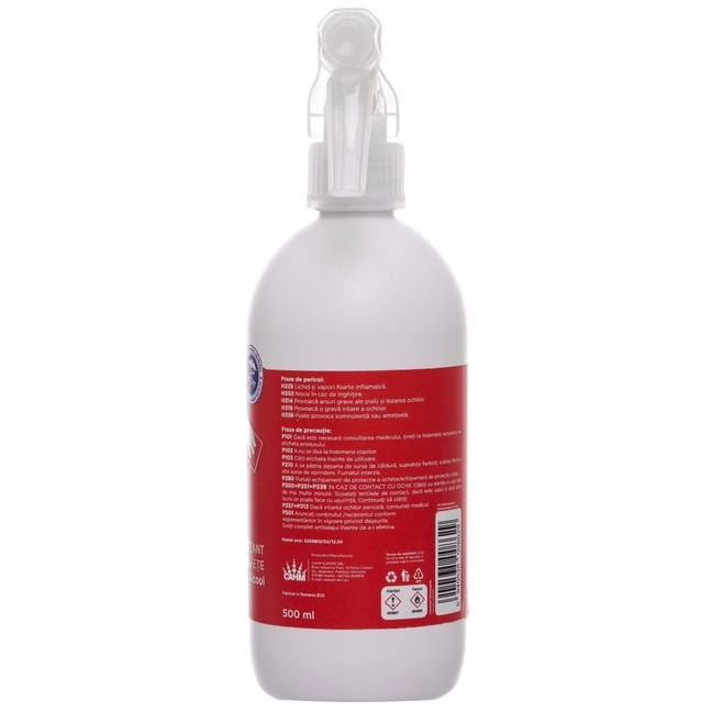 Solutie dezinfectanta pentru suprafete 70% alcool, 500ml sense