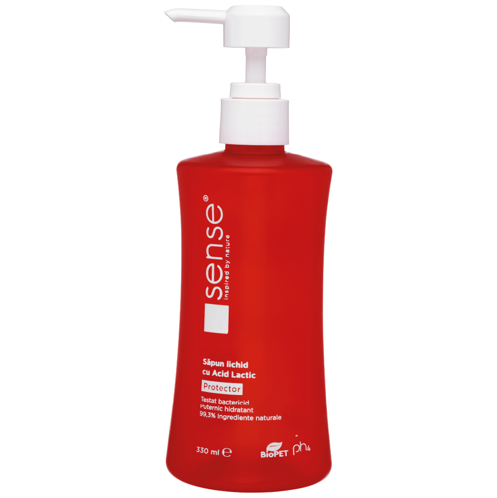 Sapun lichid pentru maini cu acid lactic Sense Papaya 330 mL Sapun lichid 330 mL Sense Papaya