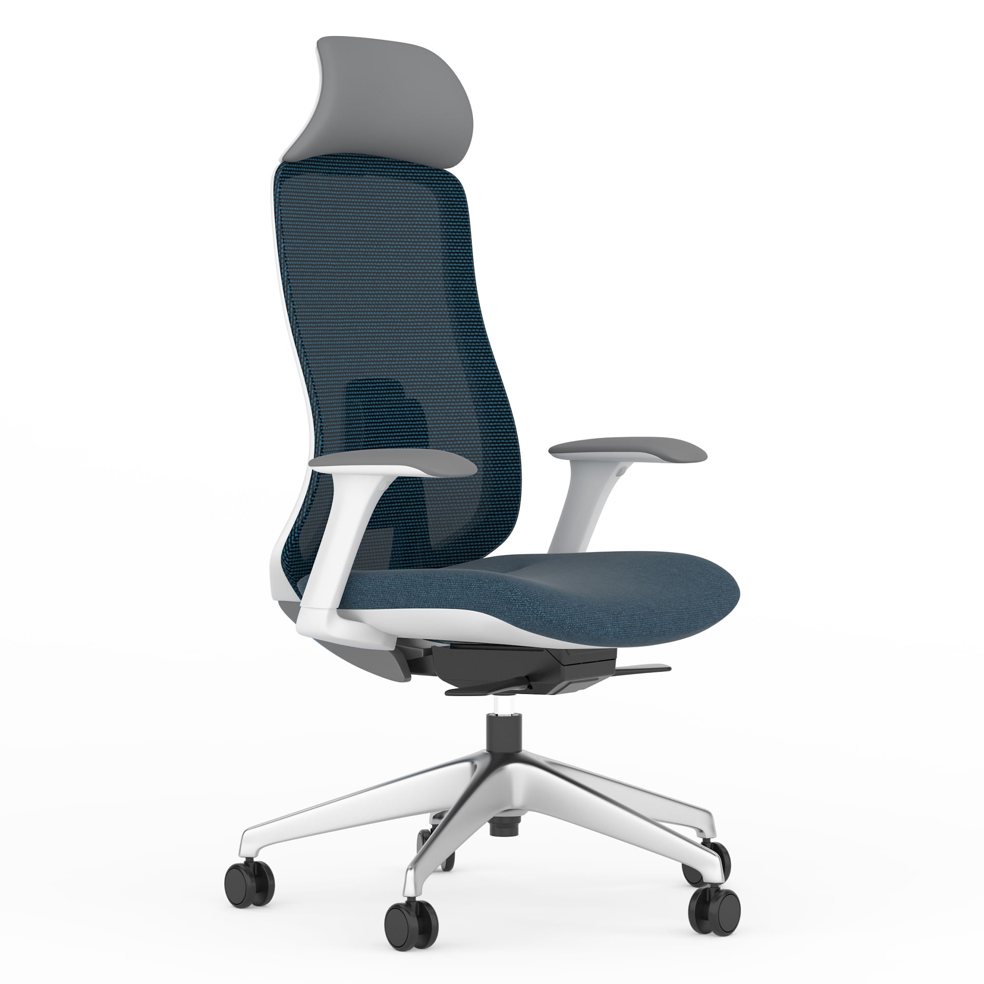 Scaun birou operational ergonomic indigo Lido HW Scaun birou Lido HW mesh indigo