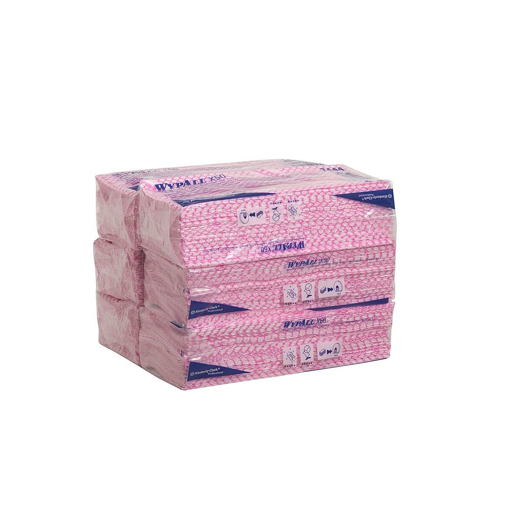 Lavete rosii Wypall, 1strat, 50buc, 41.8×24.7cm, 6 pachete dacris.net imagine 2022 depozituldepapetarie.ro