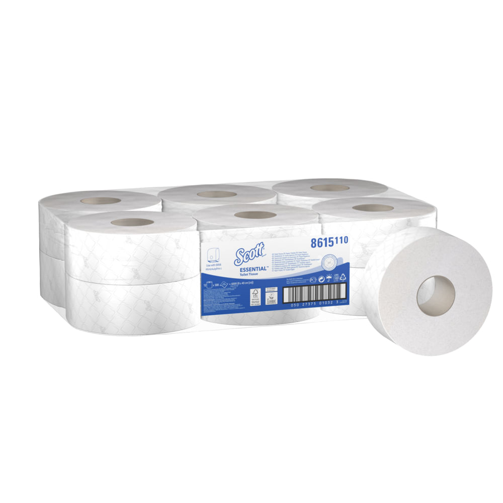 Hartie igienica scott jumbo essential, 2straturi, 200m, 12buc/set