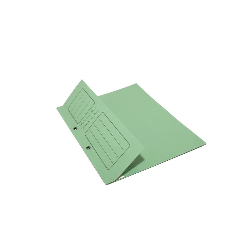 Dosar 1/2 capse, carton supercolor, verde, 10/set