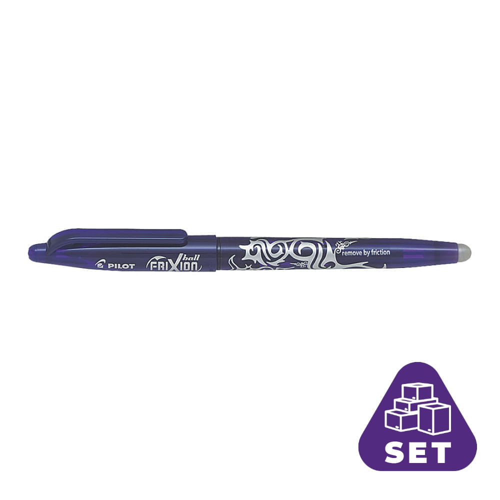Roller 0.7 vf mediu frixion pilot 12/bax roller pilot frixion ball, 0.7 mm, varf mediu, 12 buc/bax, violet