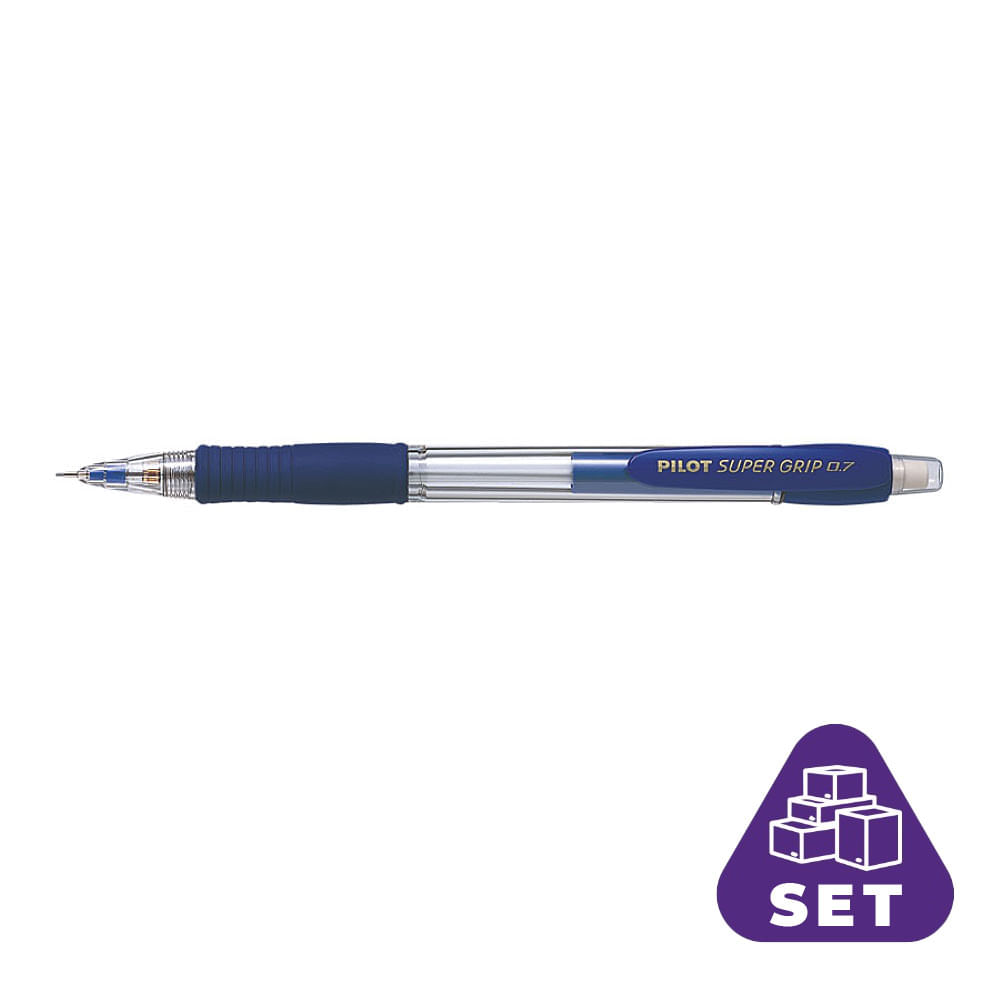 Creion mecanic 0.7 super grip rosu 12/bax creion mecanic 0.7 super grip albastru 12/bax
