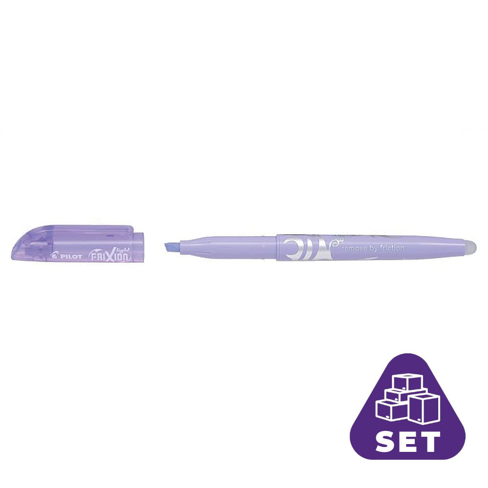 Set 12 Textmarkere Frixion Light Soft Pilot 4 mm varf mediu Textmarker Frixion Light Soft Violet Pilot 12/Bax