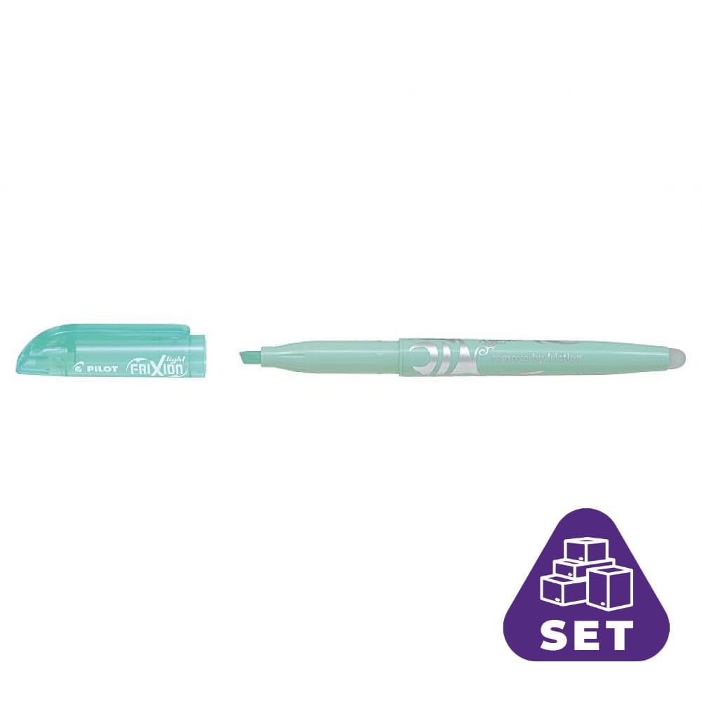 Set 12 Textmarkere Frixion Light Soft Pilot 4 mm varf mediu Textmarker Frixion Light Soft Verde Pilot 12/Bax