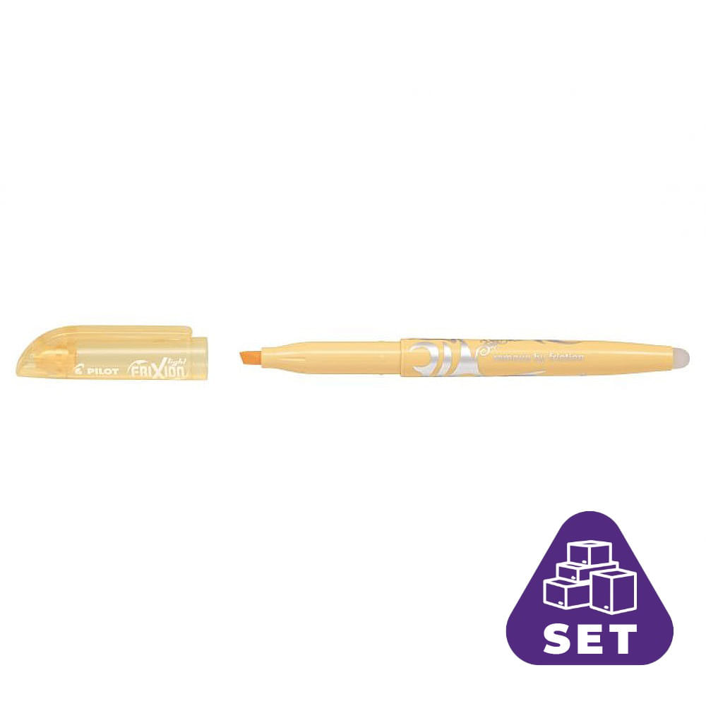 Set 12 Textmarkere Frixion Light Soft Pilot 4 mm varf mediu Textmarker Frixion Light Soft Orange Pilot 12/Bax