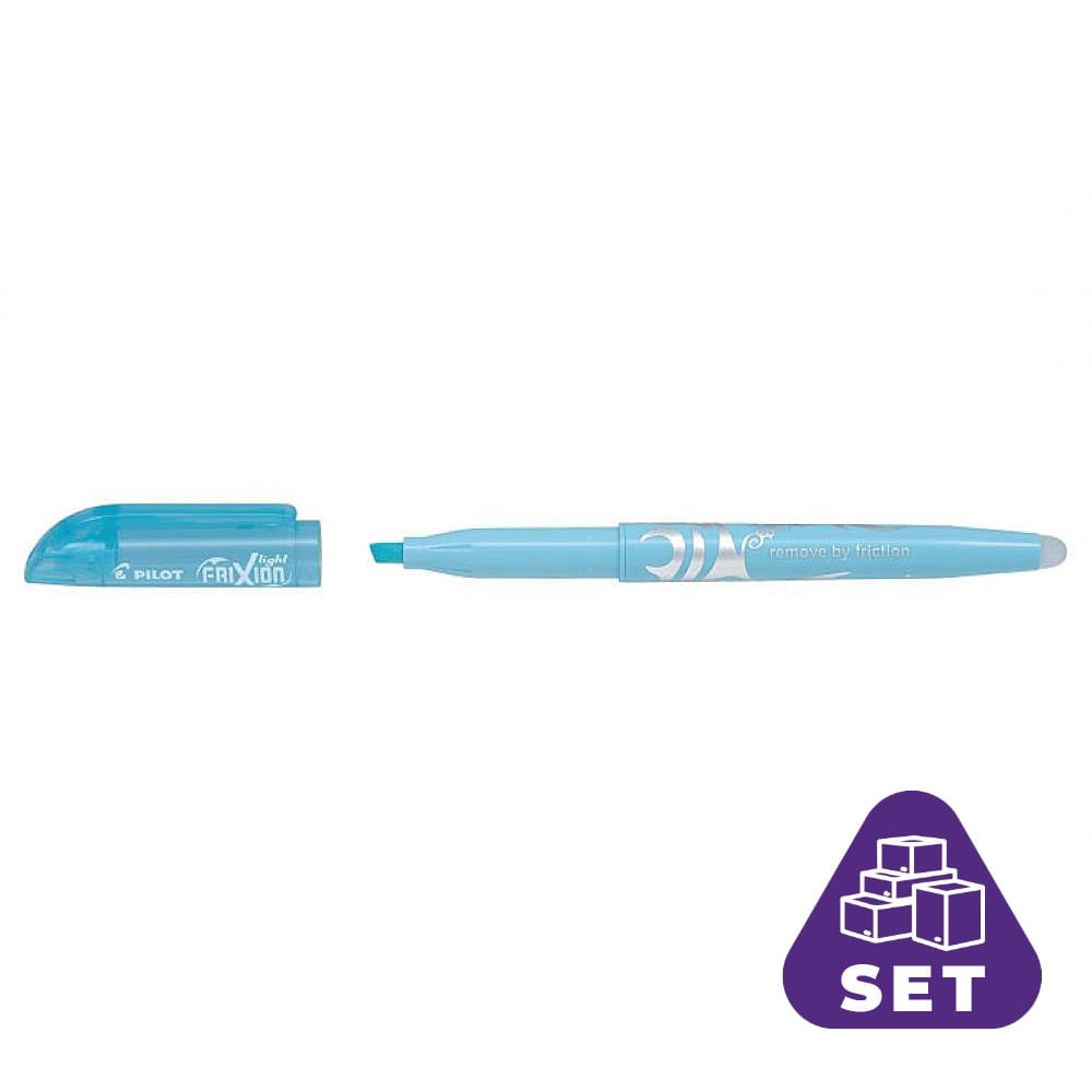 Textmarker Frixion Light Soft Pilot 12/Bax Textmarker Frixion Light Soft Albastru 12/Bax