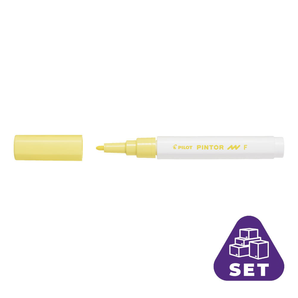 Marker cu vopsea pintor pastel fine pi 6/bax marker cu vopsea pintor galben pastel fine 6/bax