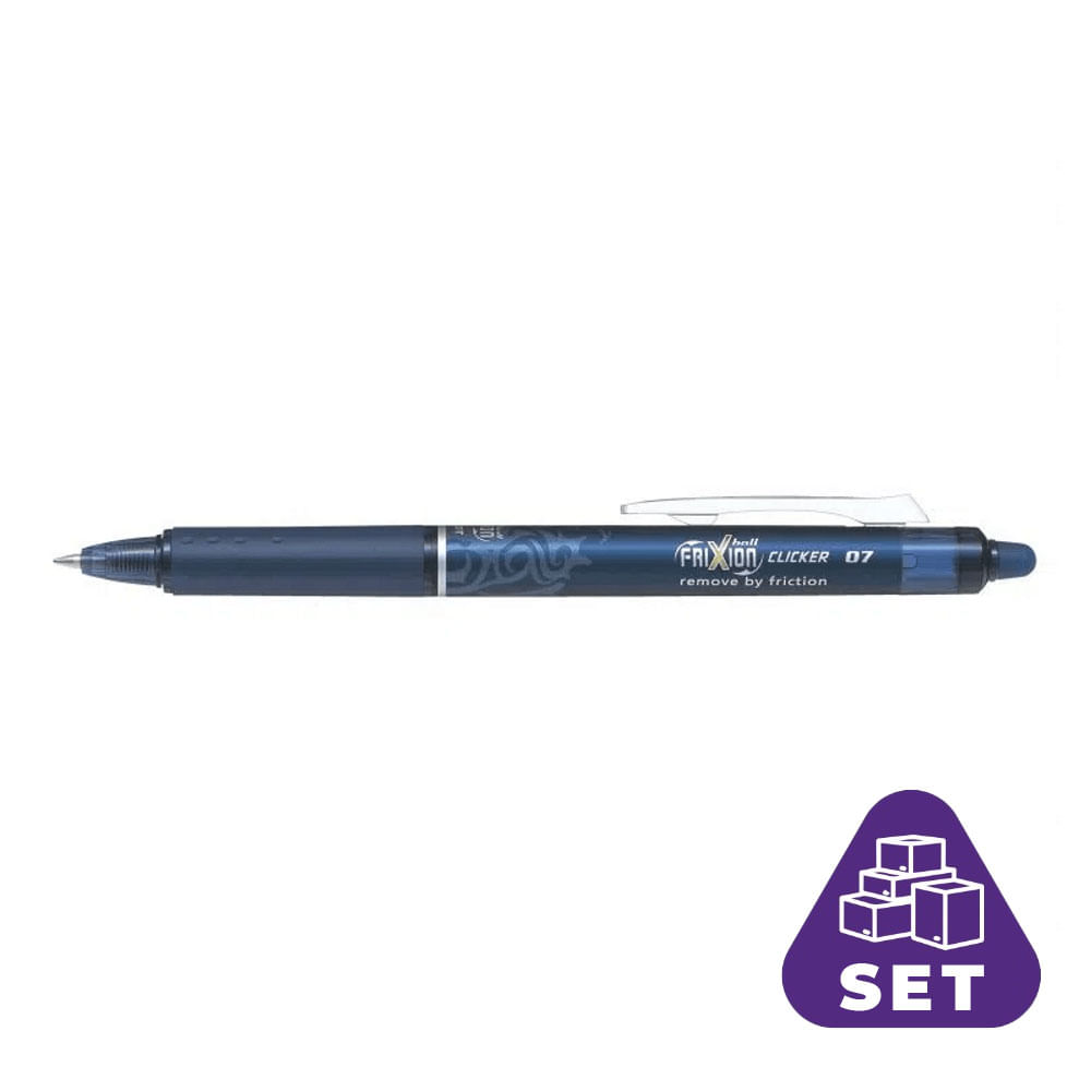 Roller frixion clicker pilot, 0.7 mm, 12 buc/bax, bleumarin