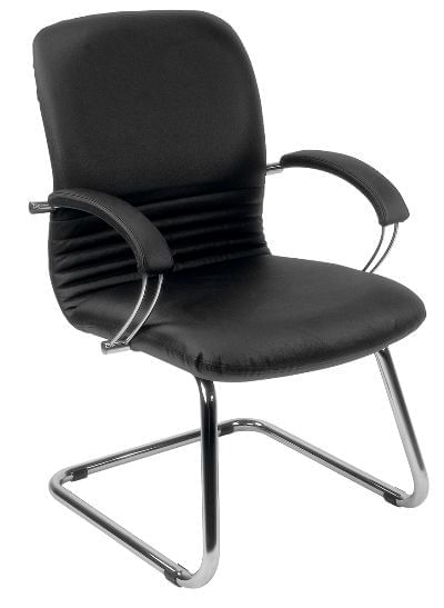 porotherm 25/30 eco Scaun vizitator fix piele eco negru Nirage Scaun vizitator piele ECO Nirage negru