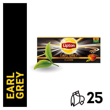Ceai Lipton negru Earl Grey 25 plicuri