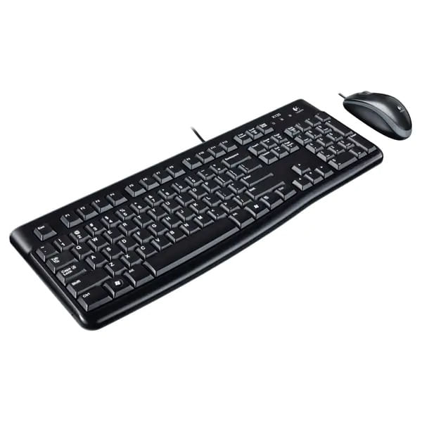 Kit tastatura si mouse cu fir LOGITECH MK120 USB Layout US INT negru