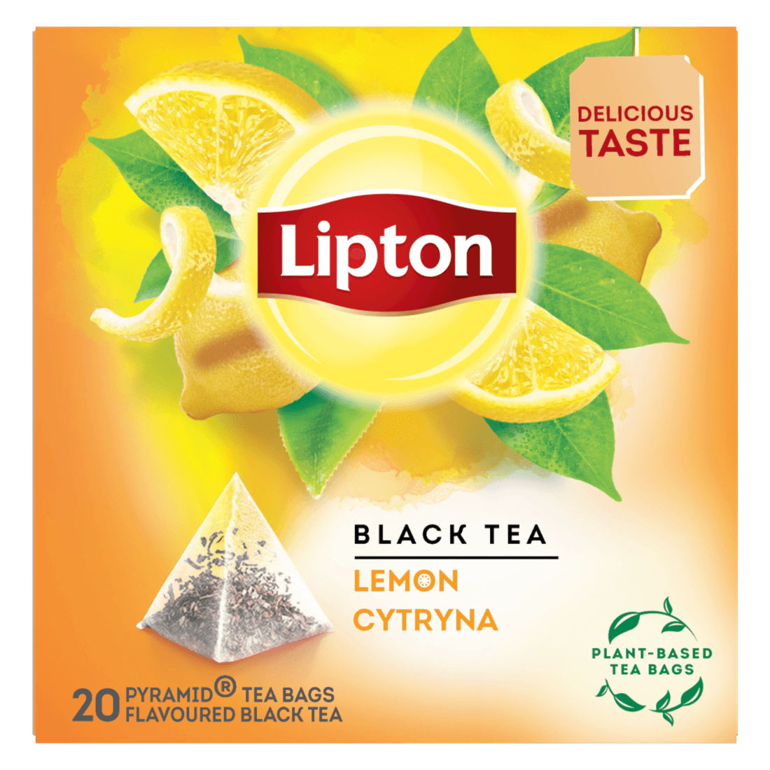 Ceai negru aromat cu lamaie Lipton