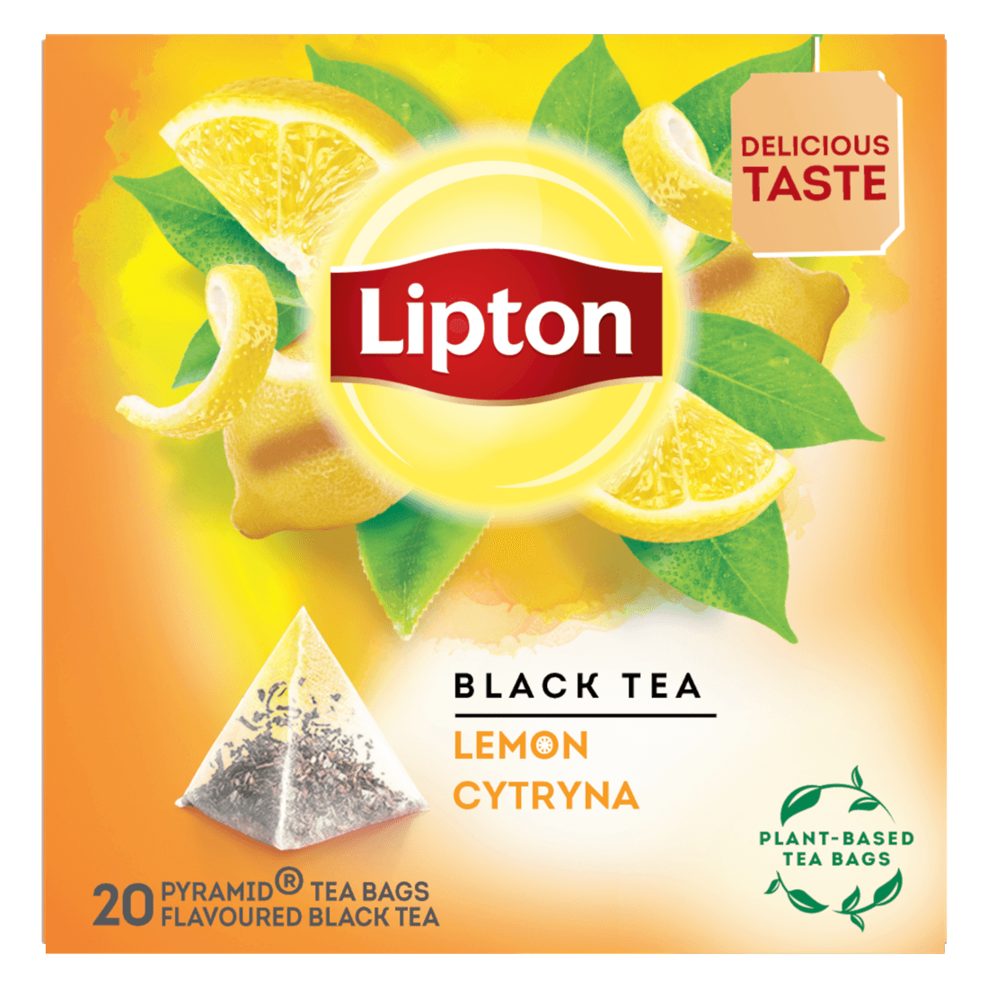 Ceai negru aromat cu lamaie Lipton dacris.net imagine 2022 depozituldepapetarie.ro