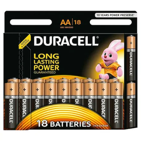 Baterii Duracell Basic AAK18 18 Buc dacris.net imagine 2022 depozituldepapetarie.ro